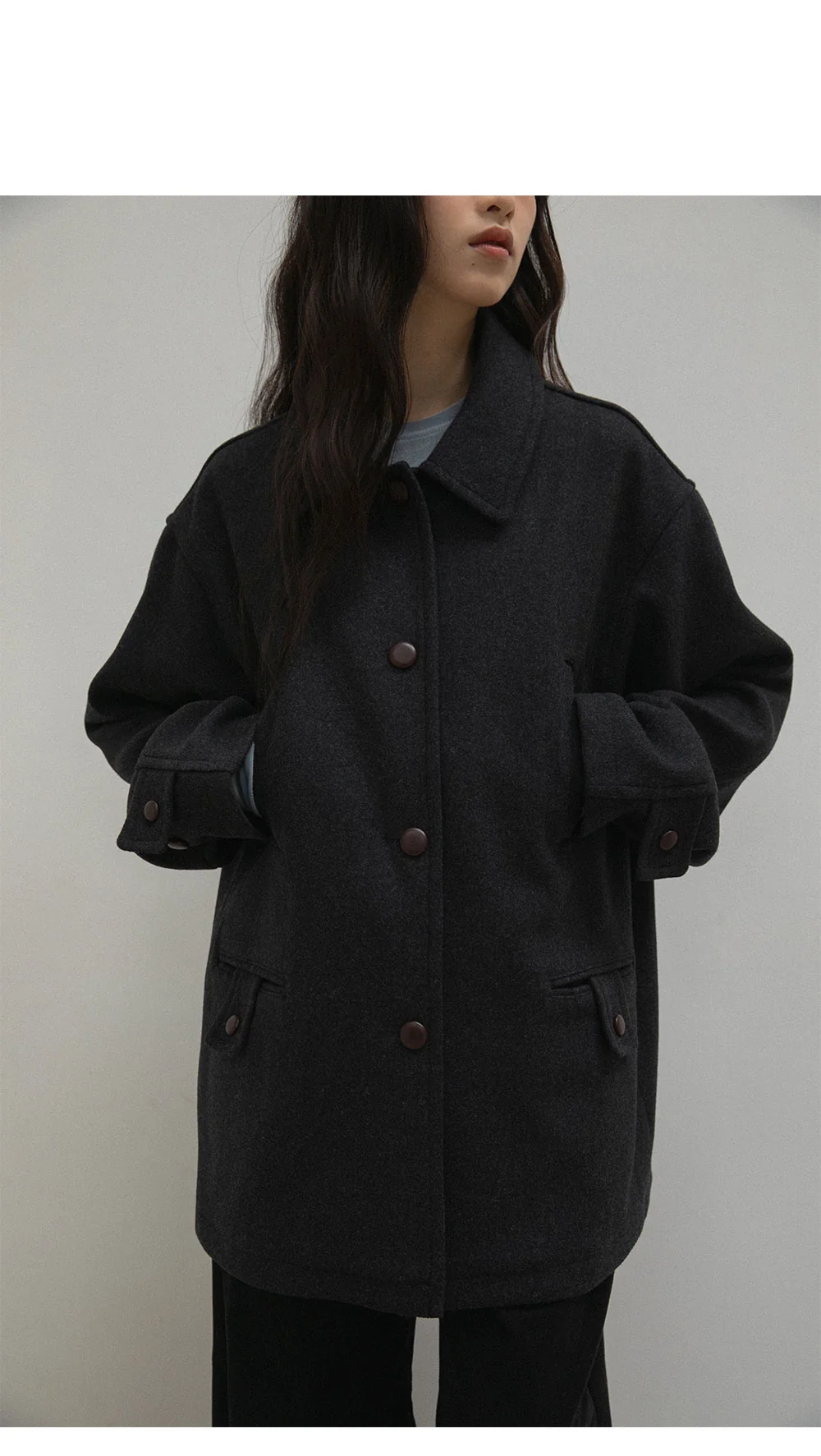 wood half coat - ohotoro