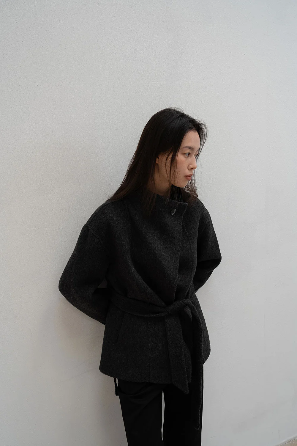 ecru half coat | OHOTORO