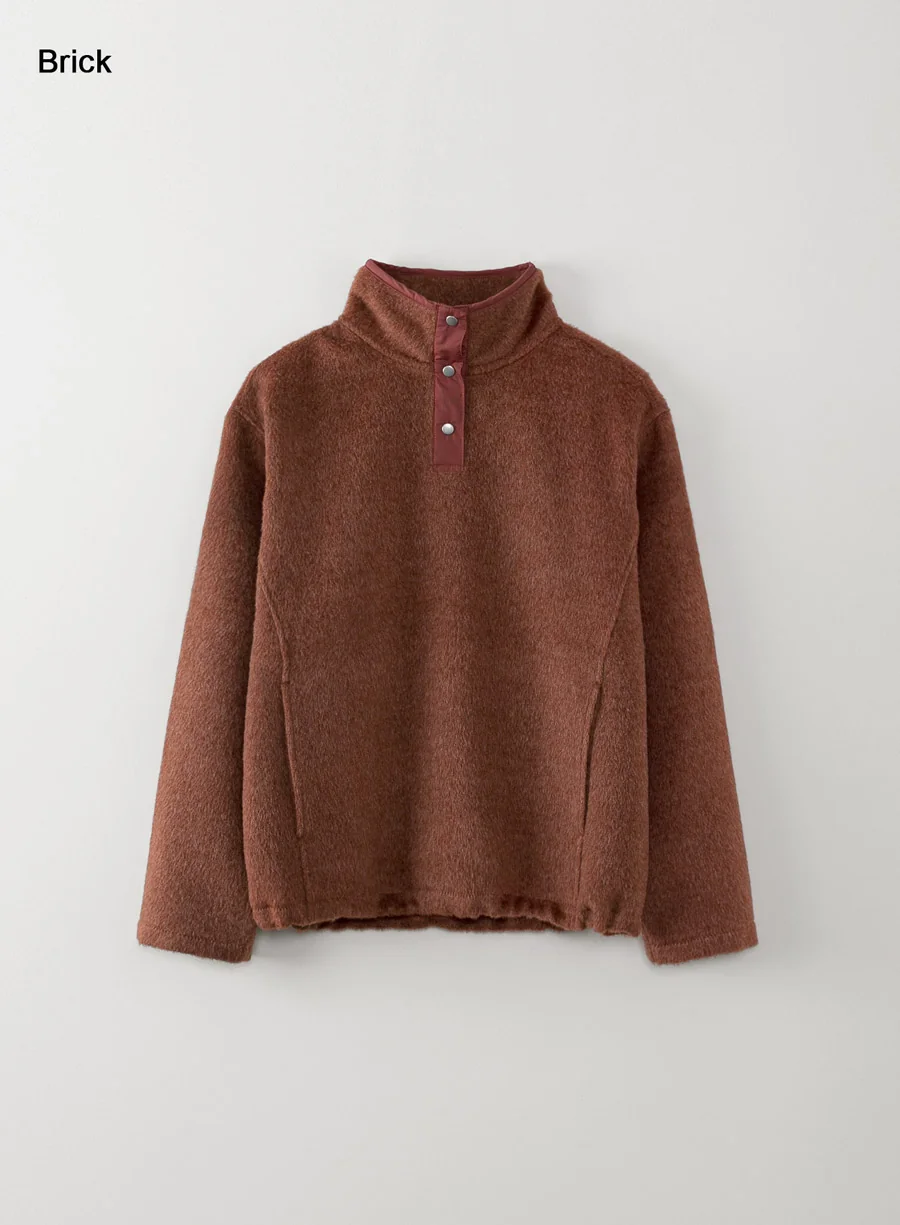 nap himalayas fleece jumper | OHOTORO