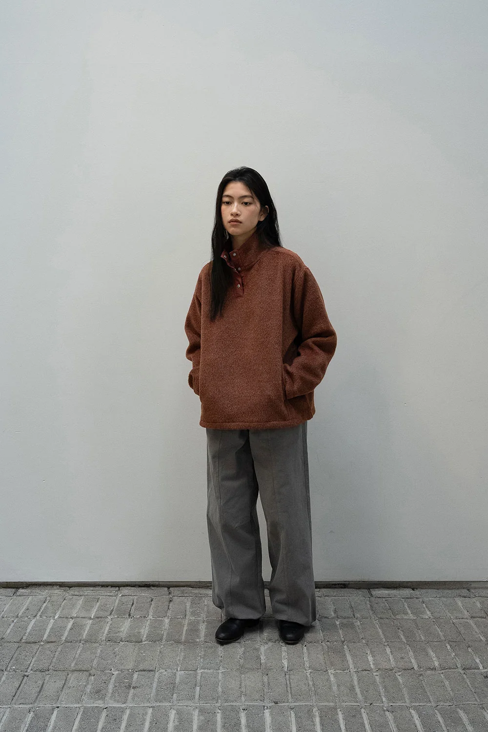 nap himalayas fleece jumper | OHOTORO