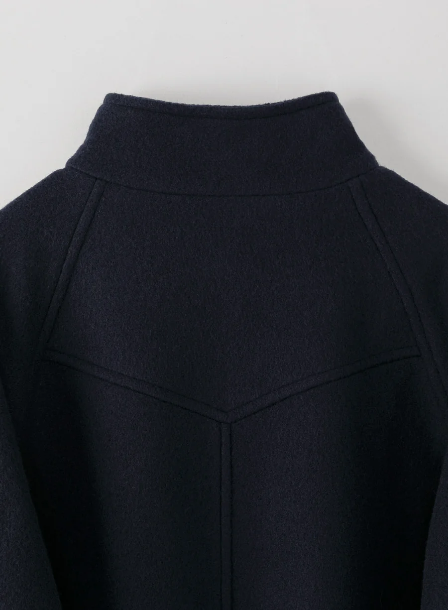 drop wool coat | OHOTORO