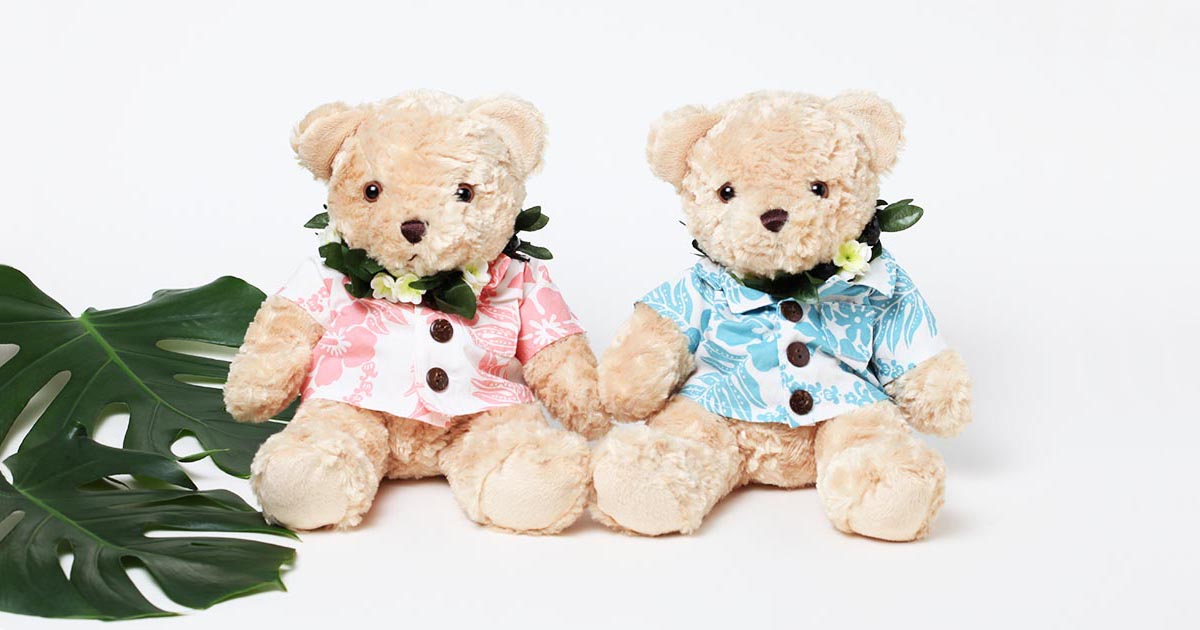 ALOHA BEAR アロハ ベア HAWAIIのぬいぐるみ達