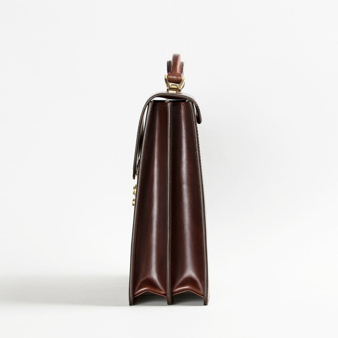 大峽製鞄｜冠式ビジネスバッグ A4／2気室(ブラック)【0969-2-SDL】