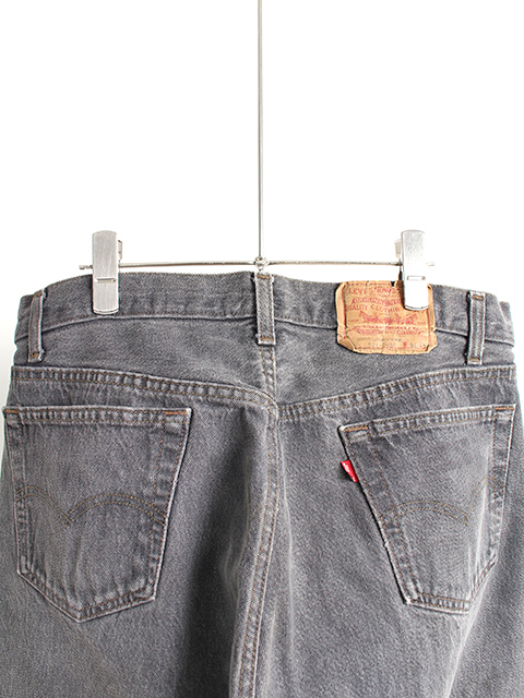 2.【USED】80s Levi's 501-0658 BLACK DENIM PANTS 