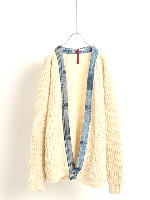 REMAKE DENIM PIPING CARDIGAN SUNNY SIDE UP-OIKOS 毎日を楽しく豊か