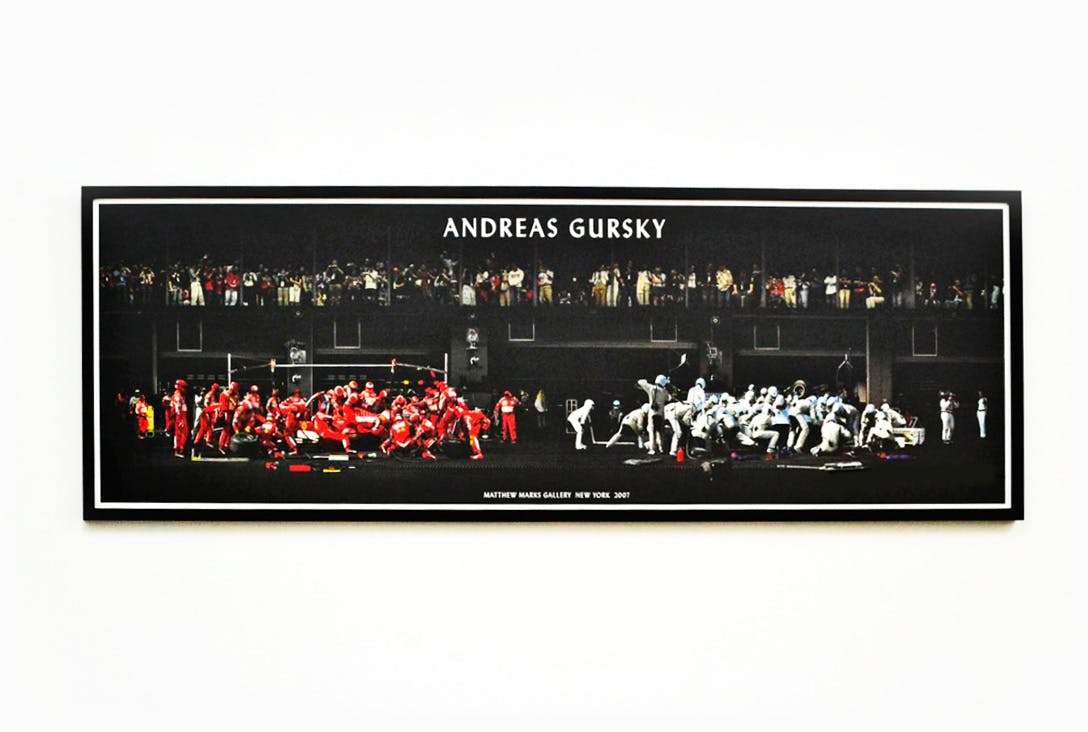 展覧会ポスター（F1 Boxenstopp）+ オーダーフレーム：アンドレアス