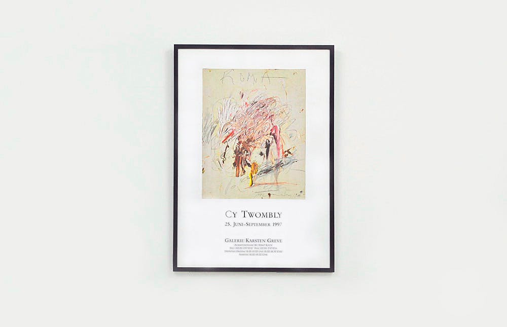 展覧会 ポスター + オーダーフレーム：サイ・トゥオンブリー | OIL