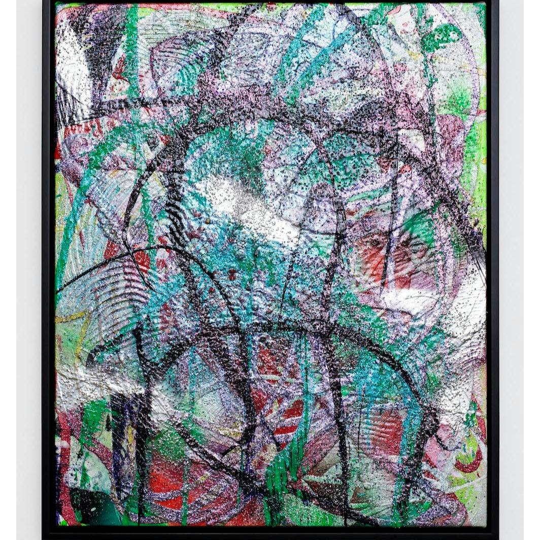 H*O様 抽象画 顔の集合 油彩画 H*O様 抽象