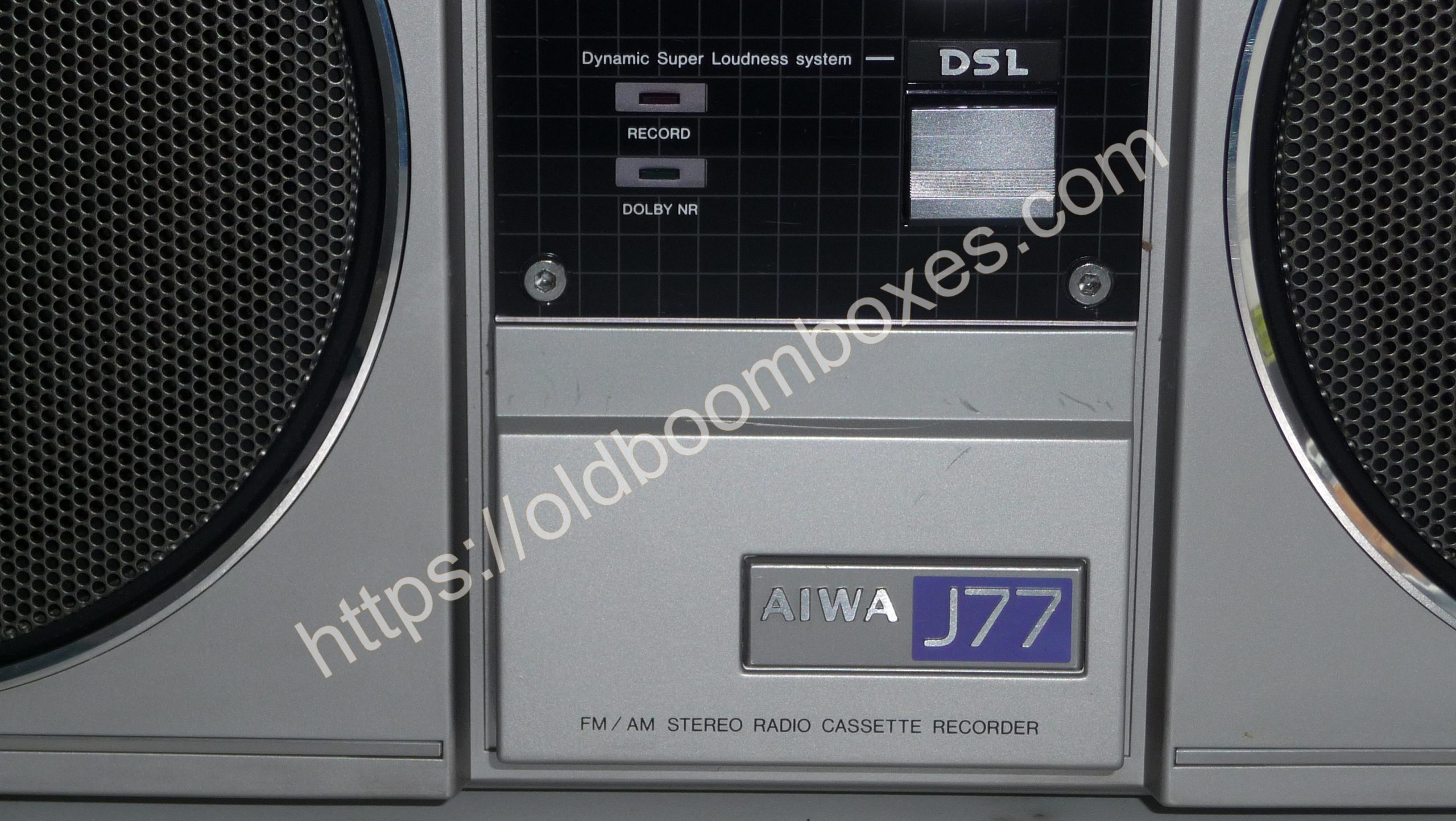 AIWA CS-J77 Stereo Radio Cassette Recorder - Old Boomboxes