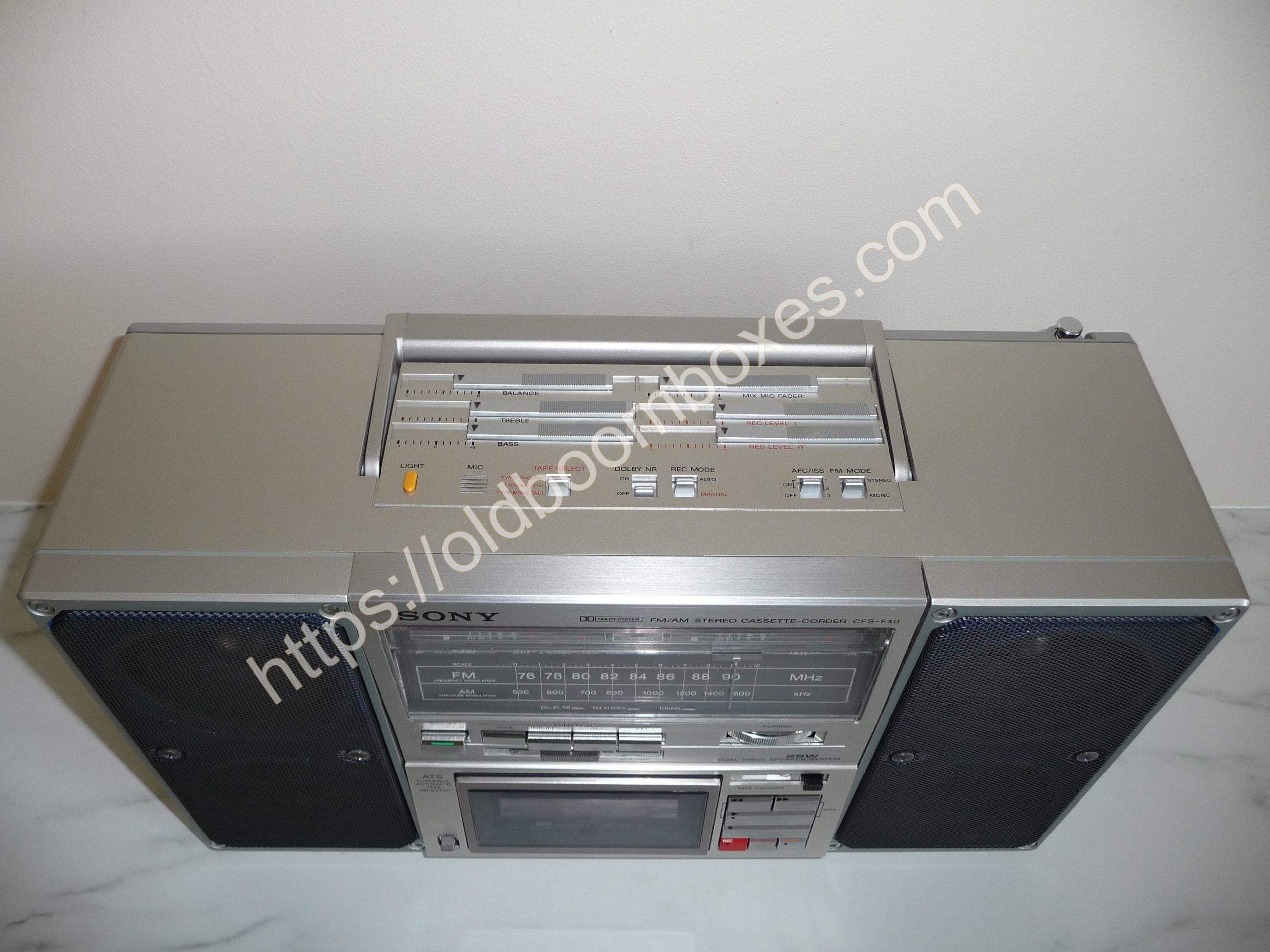 ソニー SONY CFS-F40 ラジカセ 昭和レトロ オーディオ機器 ソニー SONY