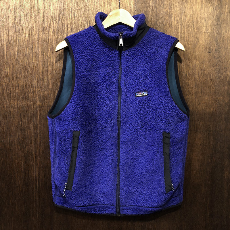 Patagonia Retro X Pile Vest Pef Cobalt Hunter M Made in USA