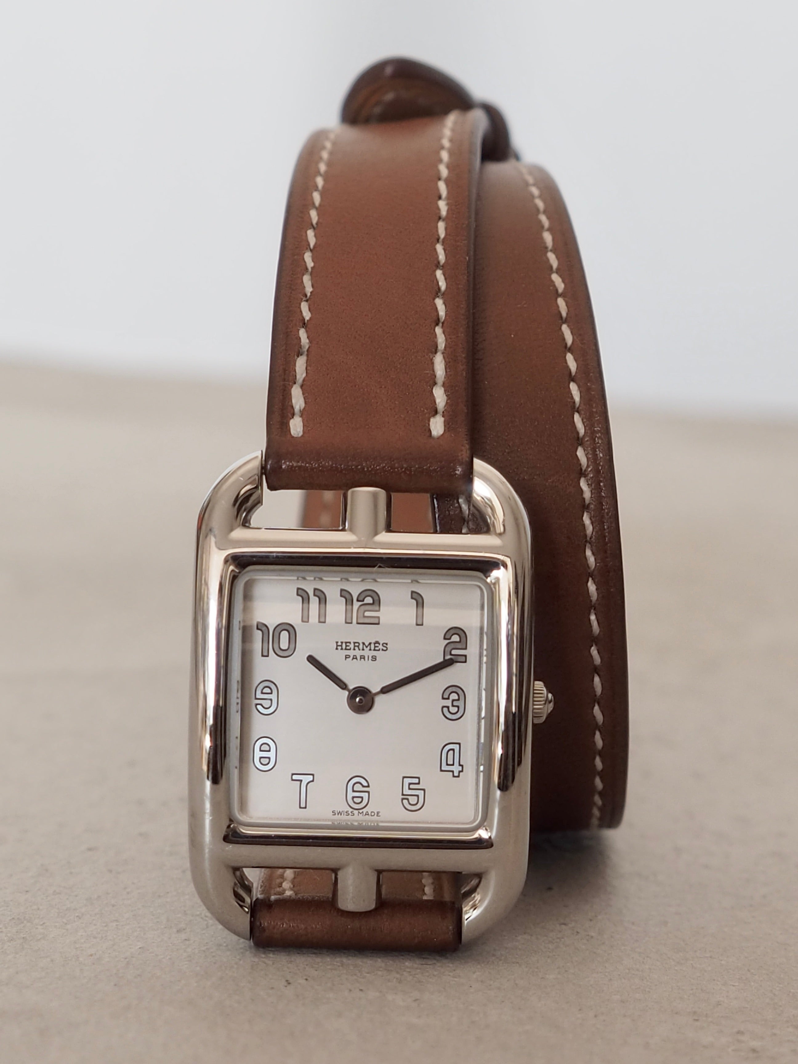 HERMES エルメス ケープコッド ドゥブルトゥール ウォッチ 腕時計