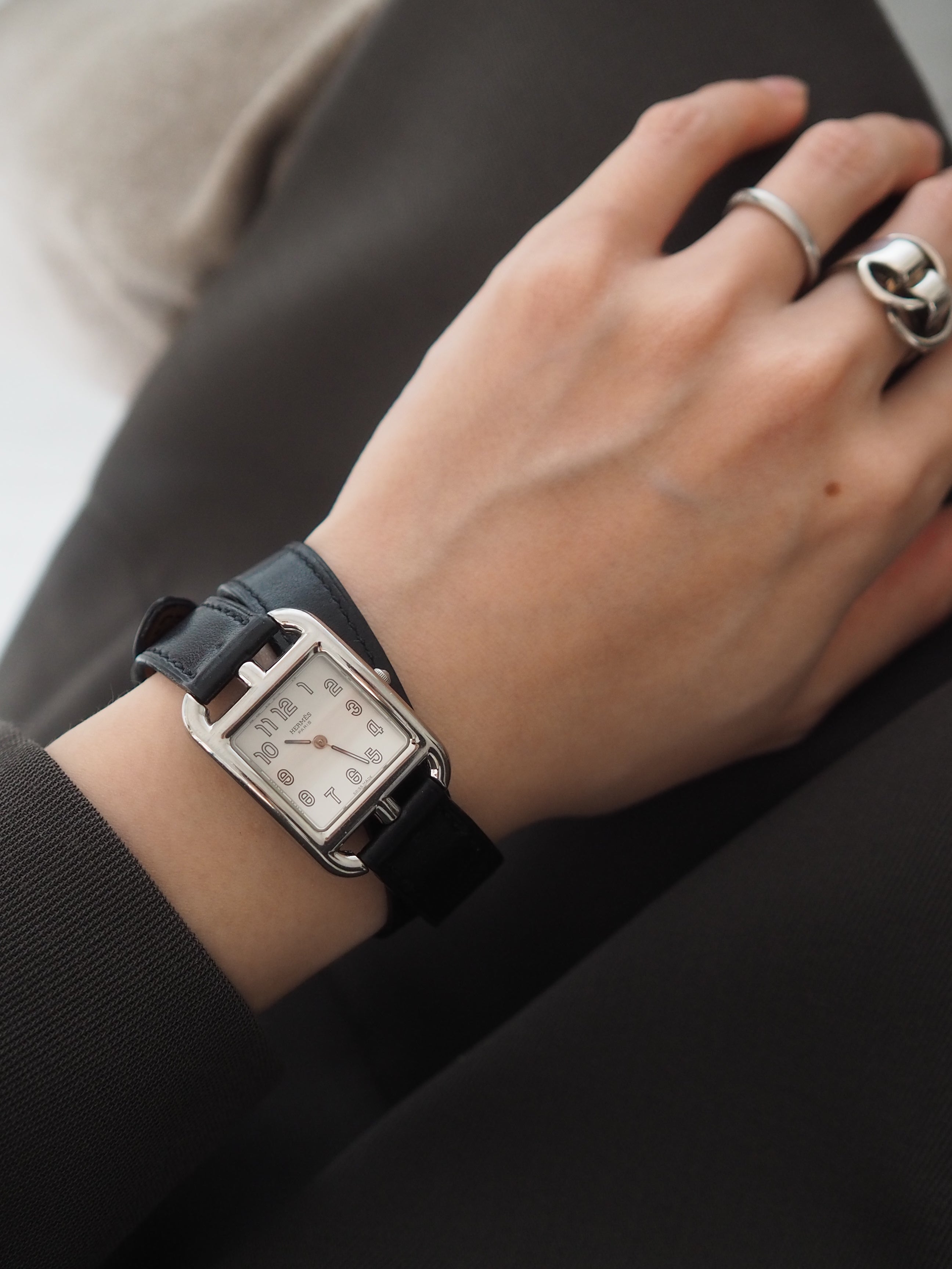 HERMES エルメス ケープコッド ウォッチ 腕時計 ドゥブルトゥール