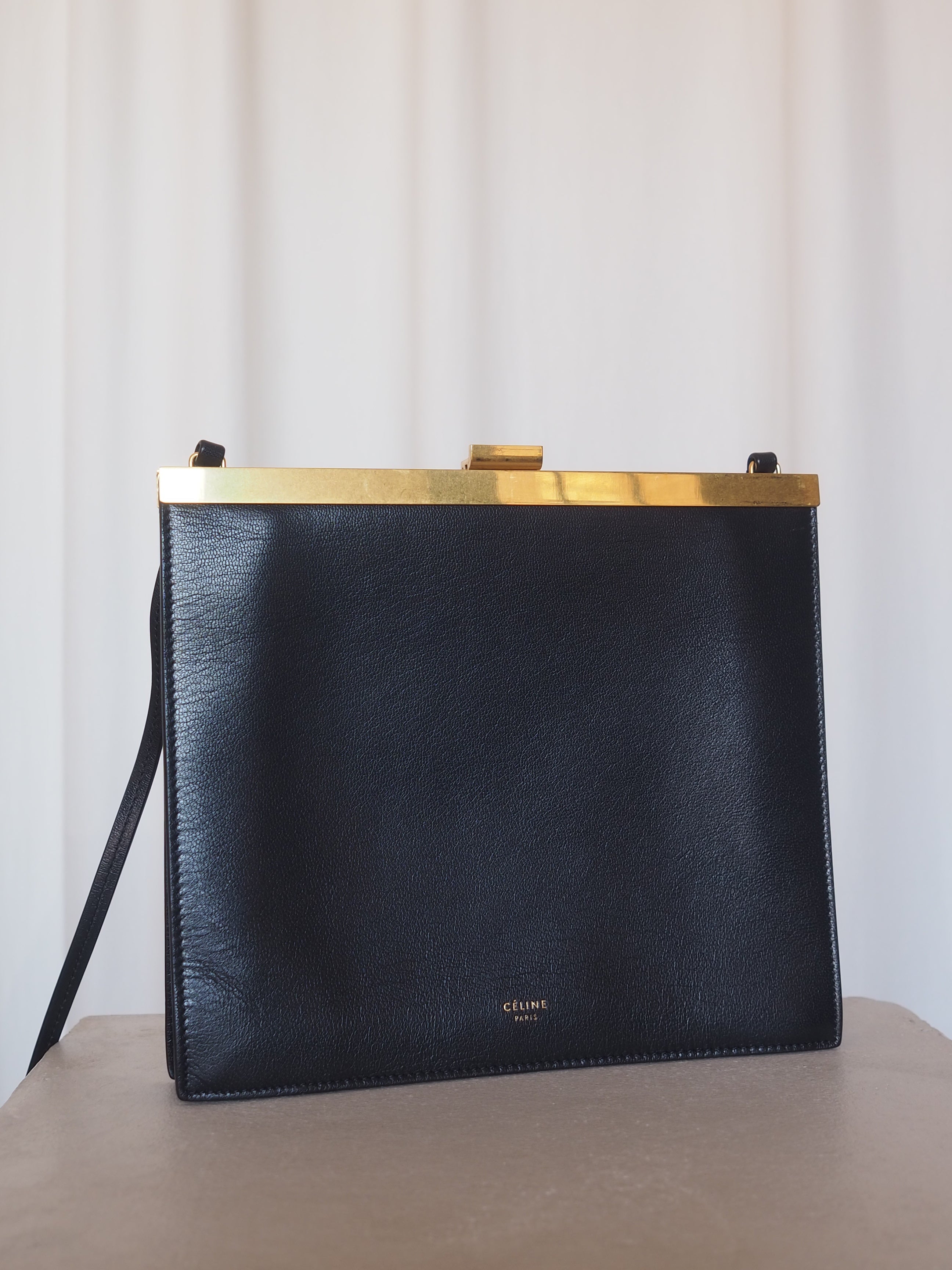 CELINE セリーヌ クラスプミニ ショルダーバッグ フィービー ブラック