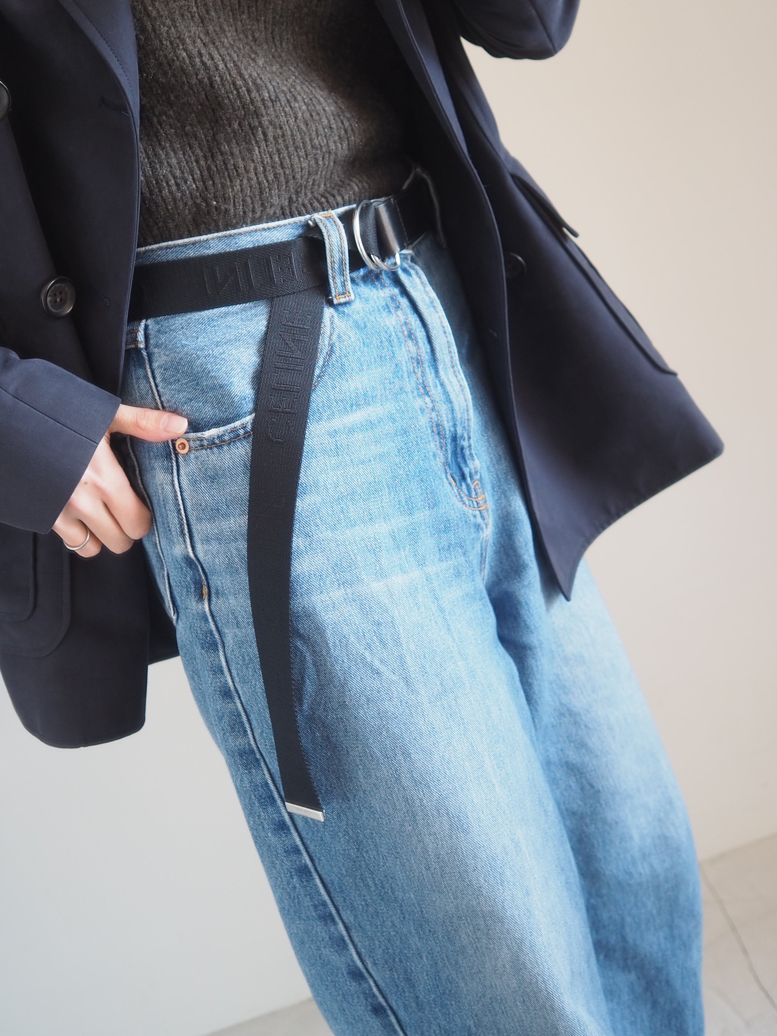 CELINE セリーヌ ロゴ ダブルリング ベルト メンズ ユニセックス