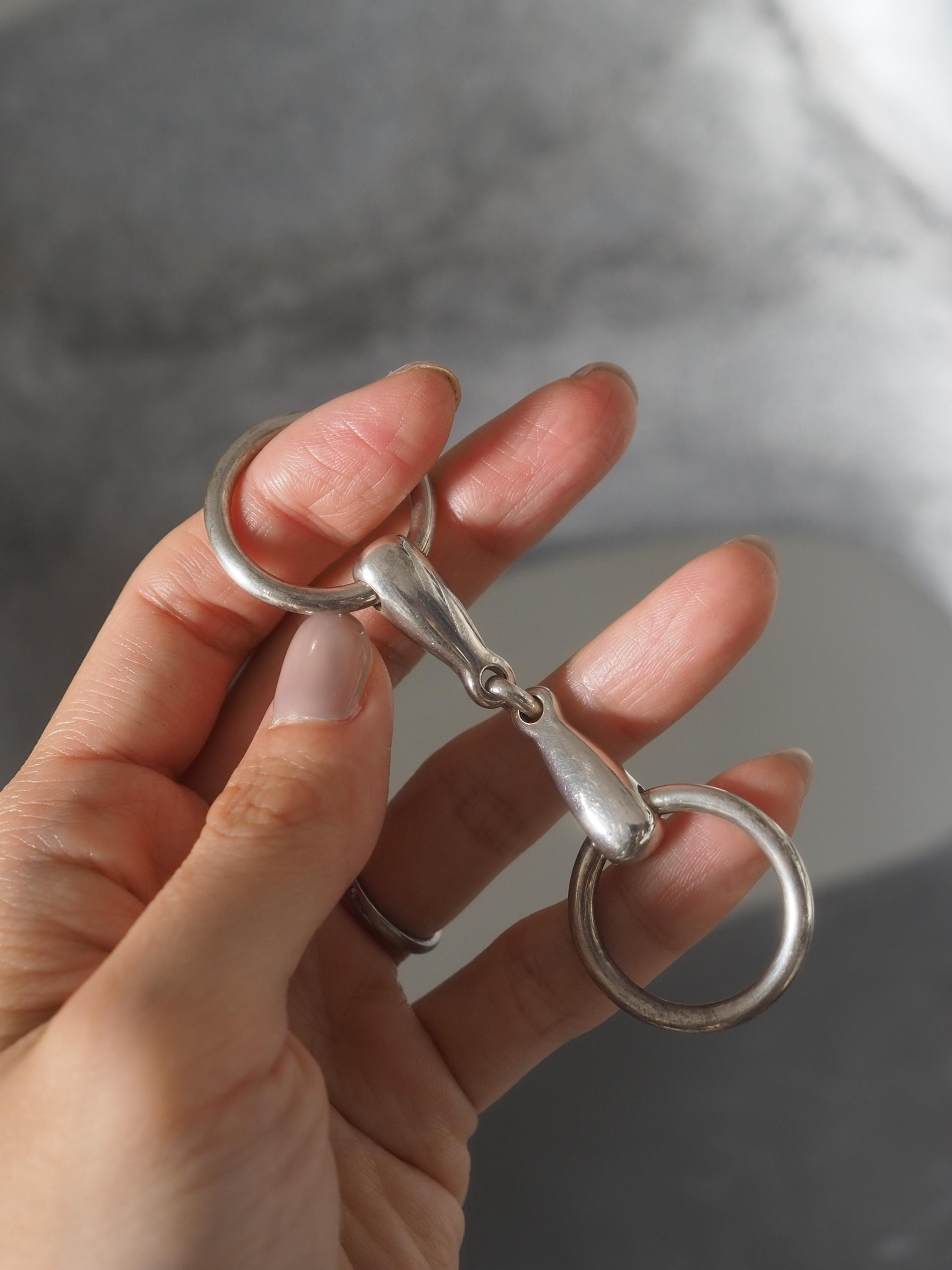 HERMES エルメス ホースビット キーリング キーホルダー シルバー