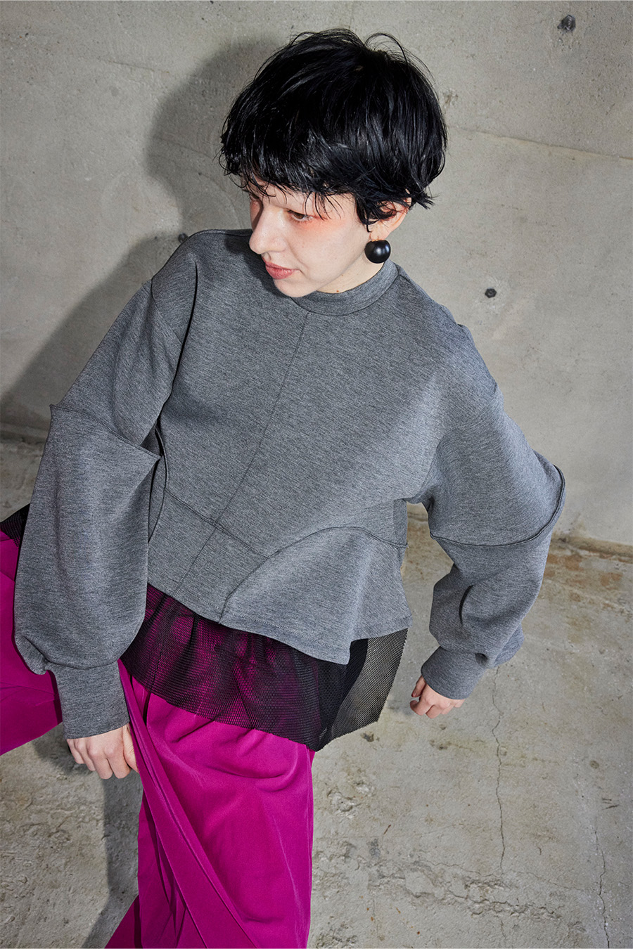 トップス OMMO MESH DOCKING WAVE TOP OMMO ONLINE STORE / MESH