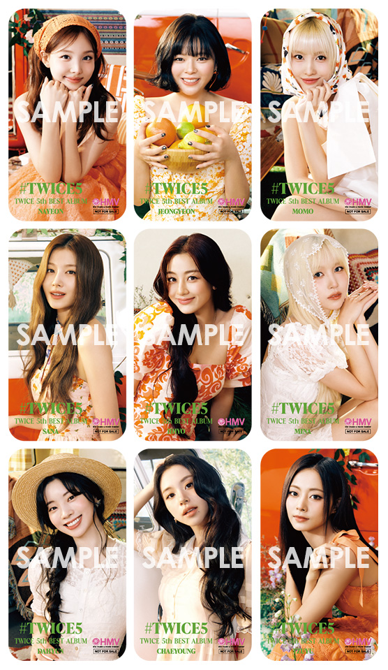 TWICE 5th BEST ALBUM『#TWICE5』購入者特典絵柄公開‼｜TWICE OFFICIAL