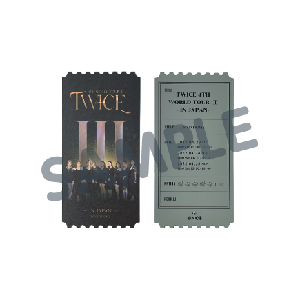 TWICE 4TH WORLD TOUR Ⅲ IN JAPAN ファンクラブ施策実施のお知らせ