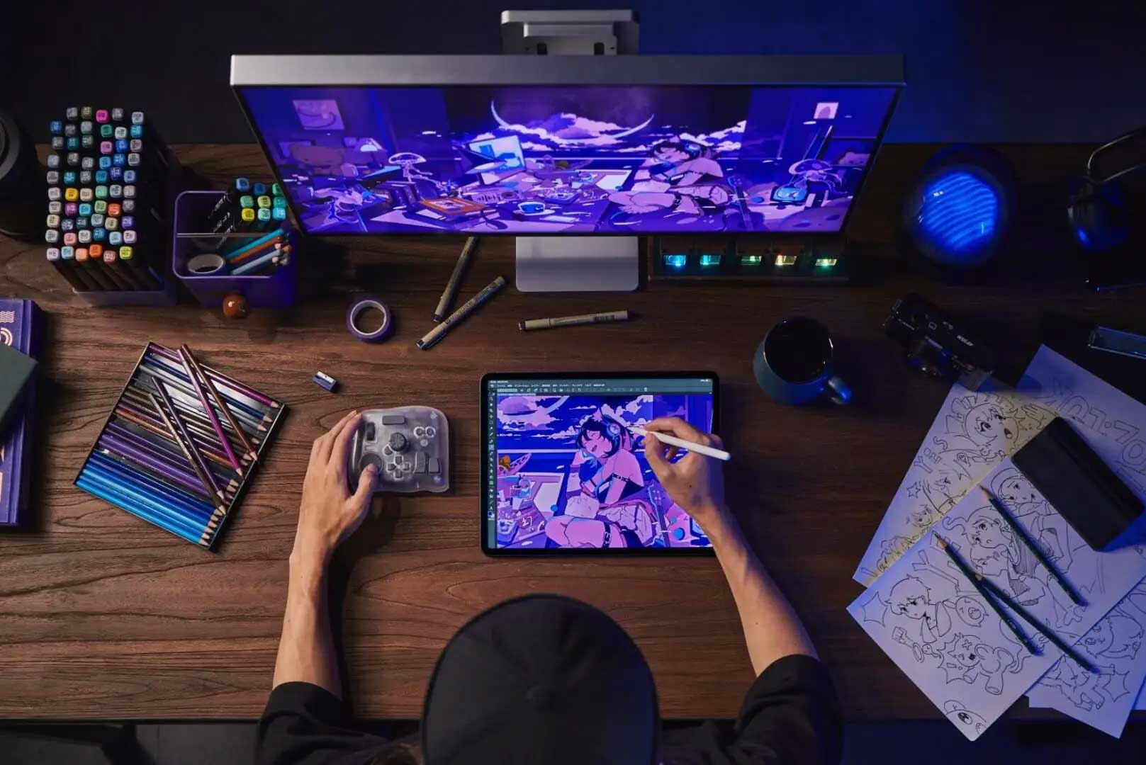 TourBoxシリーズからiPadに対応した左手デバイス「TourBox Elite Plus