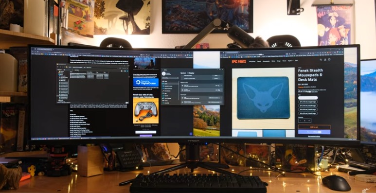 圧倒的な没入感を実現。INNOCNから49インチの湾曲ウルトラワイド