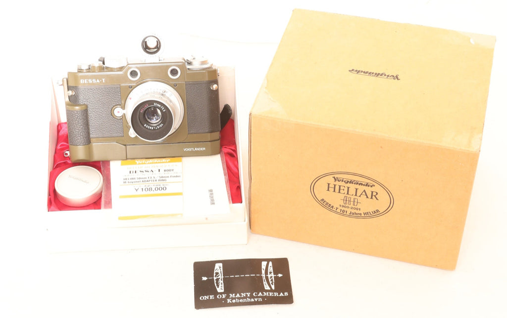 Voigtlander Bessa-T Heliar 101 Years Model Olive with 50mm F3.5