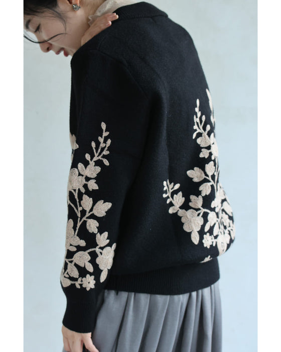 花刺繍咲くジップアップニットブルゾン – ONE PEACE ONLINE