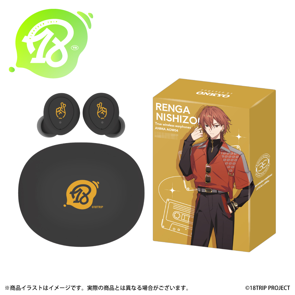 ワイヤレスイヤホン ANIMA AOW04「18TRIP」コラボ 蜂乃屋 凪