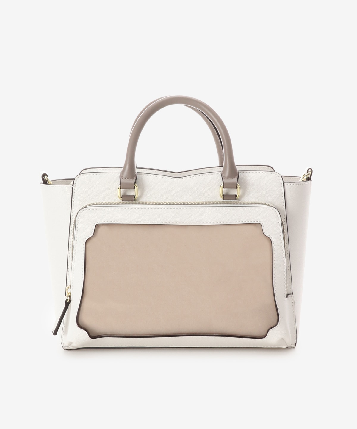 & chouette】《推し事バッグ》クリアポケット付きハートビジュートート