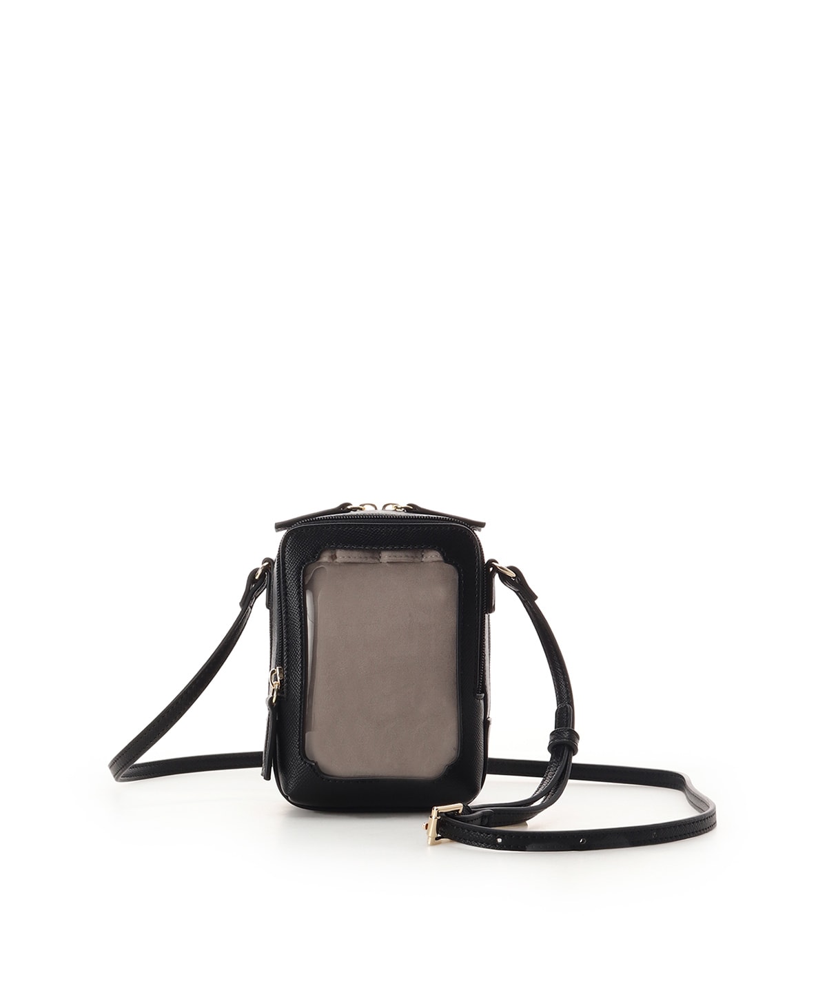 & chouette】≪推し事バッグ≫クリアポケット付きビジューショルダー