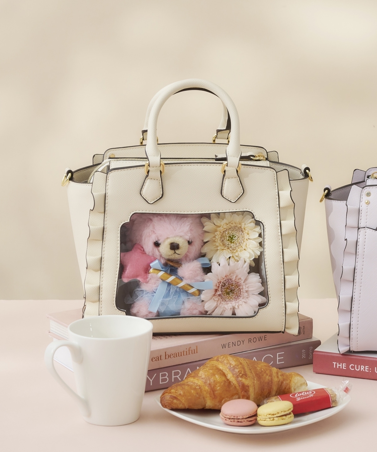 & chouette】《推し事バッグ》クリアポケット付きぬいぐるみバッグ《痛