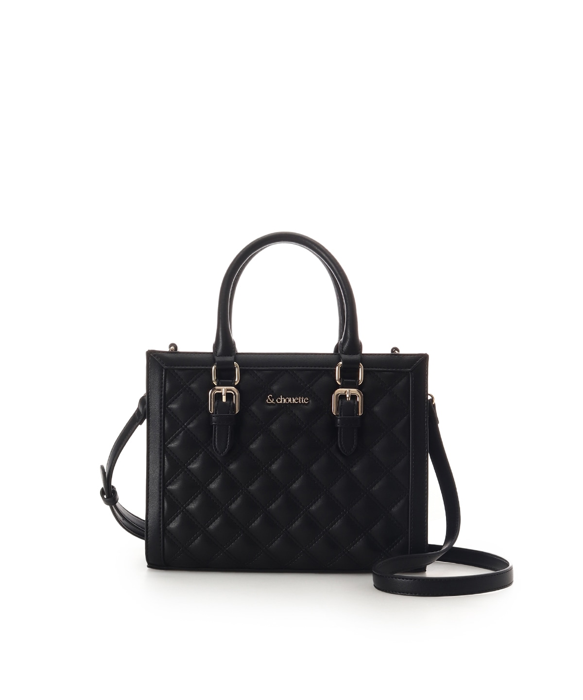 キルティングスクエアバッグ(FREE ブラック): & chouette｜アンド