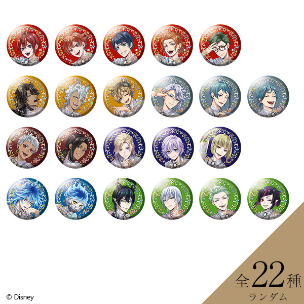 ディズニー ツイステッドワンダーランド』 オーロラ箔缶バッジ