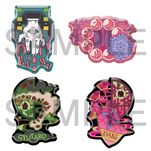 鬼滅の刃 アニメ伍周年記念 キャラクターモチーフピンズ 童磨 鬼滅の刃