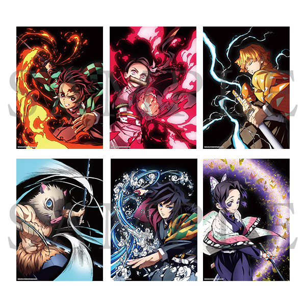 鬼滅の刃 全集中展 特殊印刷イラストカード（全6種）