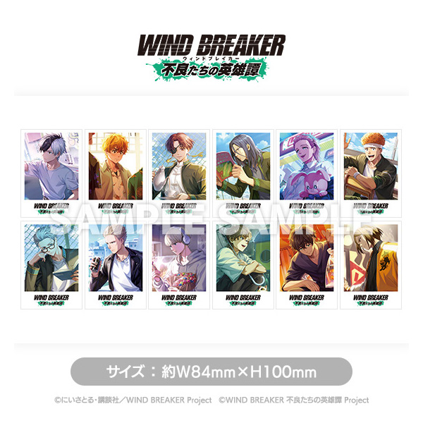 WIND BREAKER 不良たちの英雄譚」ポラロイドカード（全12種）