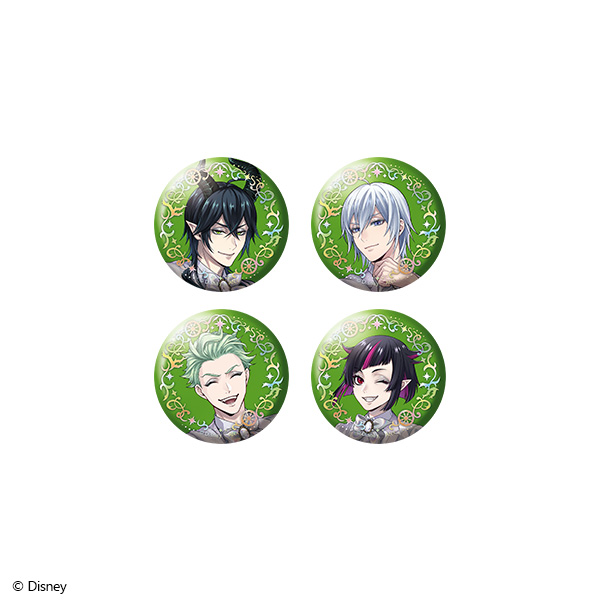 ディズニー ツイステッドワンダーランド』 オーロラ箔缶バッジ