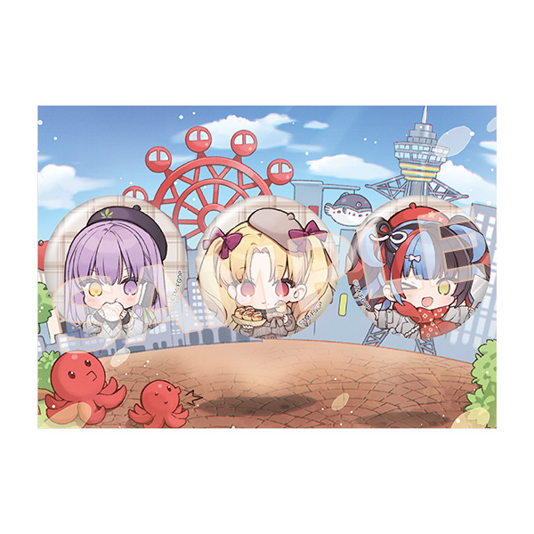 ご当地イラスト 缶バッジセット（全3種）