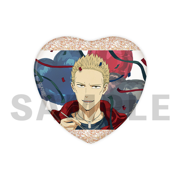 WIND BREAKER ランダムハート型グリッター缶バッジ（全10種）