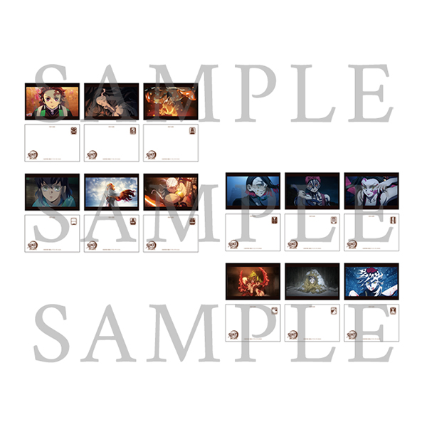 鬼滅の刃「全集中展」無限列車編・遊郭編 』キャラクターポストカード