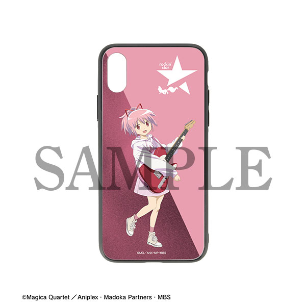 魔法少女まどか☆マギカ」rockin'starコラボ 強化ガラス箔押しiPhone