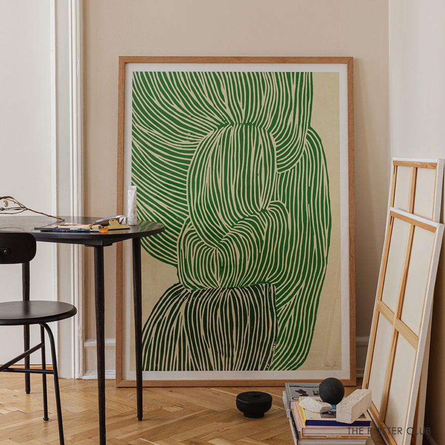 フレーム付】THE POSTER CLUB Green Ocean 50×70 フレーム付】THE