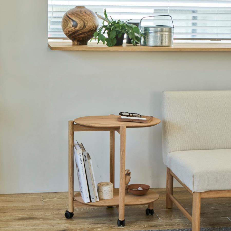 SOUP サイドワゴン ナチュラル（オーク材マットウレタン塗装）｜【公式