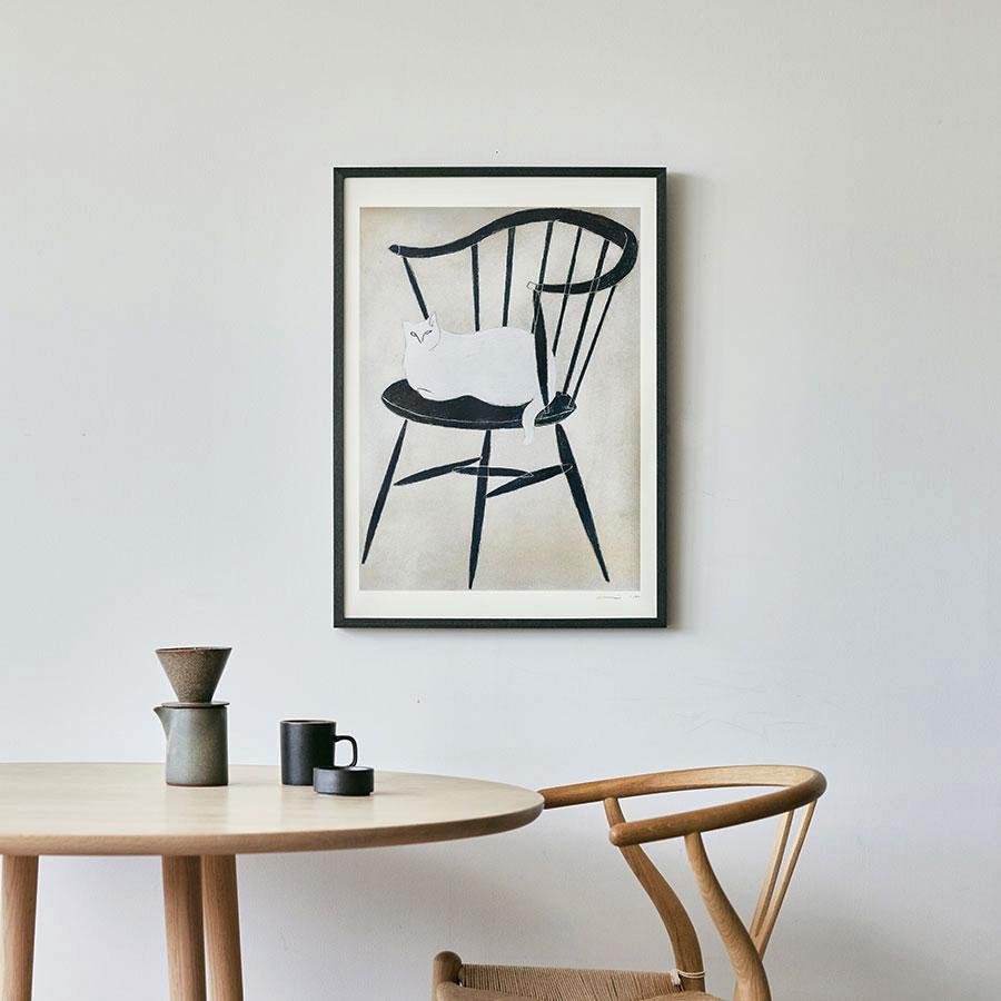 coricci | ポスター 猫と椅子と 50 x 70cm｜【公式】ACTUS online