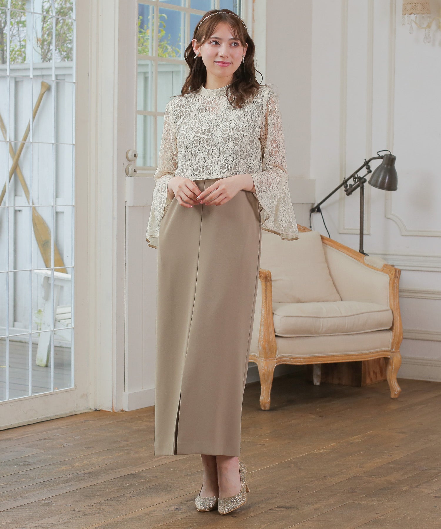 ブラウス付きマルチWAY Iラインドレス