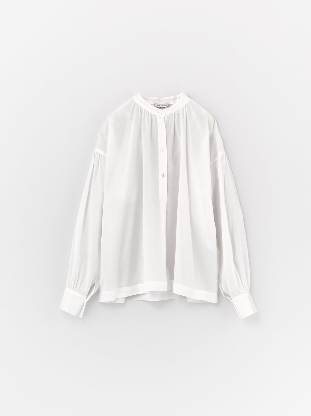 Button front gather blouse – ARTS&SCIENCE ONLINE SELLER