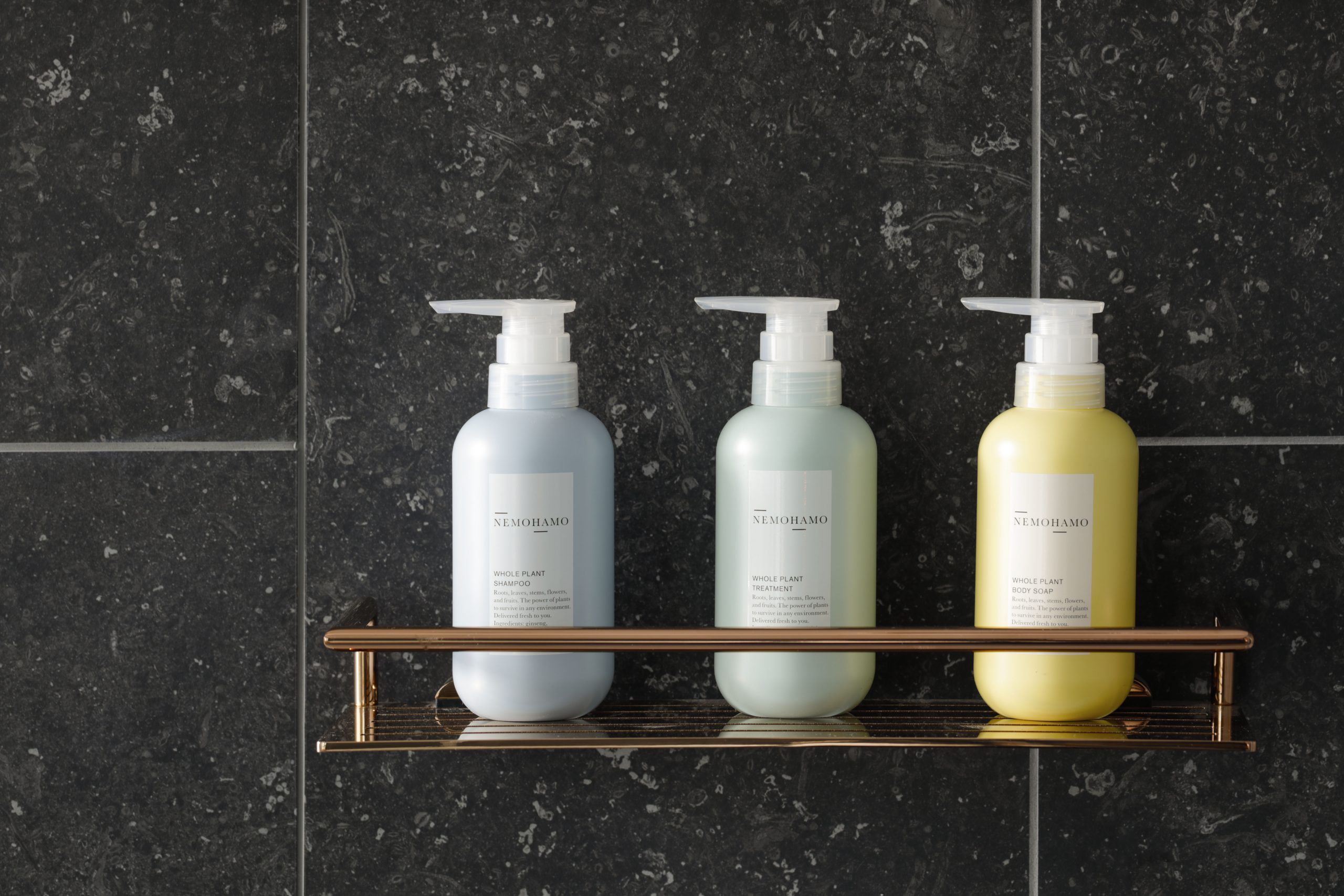こだわりのバスアメニティ。オリジナルブランド『NEMOHAMO』