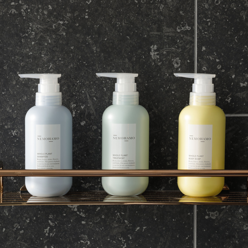 こだわりのバスアメニティ。オリジナルブランド『NEMOHAMO』