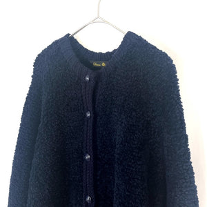 中古】ドゥロワー Drawer ロングカーディガン エルボーファーパッチ