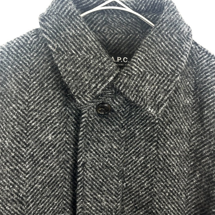 中古】アーペーセー A.P.C. ツイードコート ヘリンボーン 襟付き